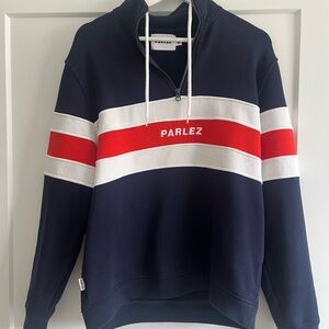 Drawstring Quarter zip Sweatshirt